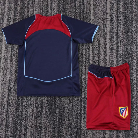 2004/2005 Retro Atletico Madrid Away Football Shirt Kids Size 1:1 Thai Quality