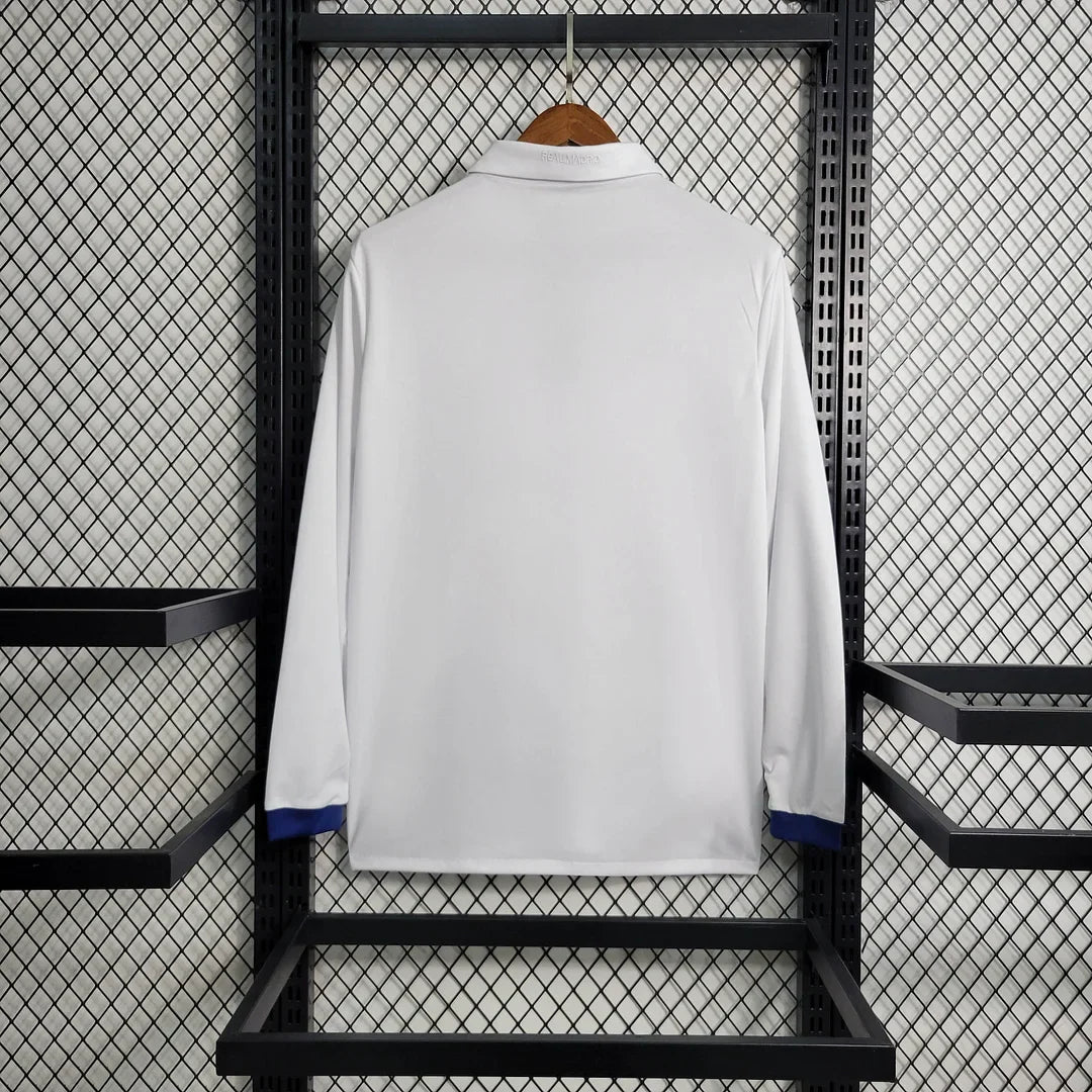2016/2017 Retro Long Sleeve Real Madrid Home Football Shirt 1:1 Thai Quality