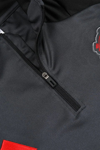 2024/2025 Manchester United Half-Pull Tracksuit Black