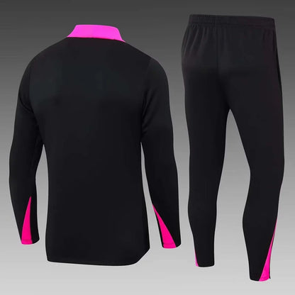 2024/2025 Chelsea Half-Pull Tracksuit Black 1:1 Thai Quality