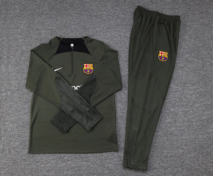 2023/2024 Barcelona Half-Pull Tracksuit Green 1:1 Thai Quality