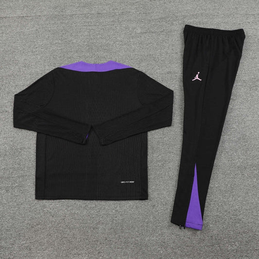 2023/2024 PSG Paris Saint-Germain Purple Half-Pull Tracksuit