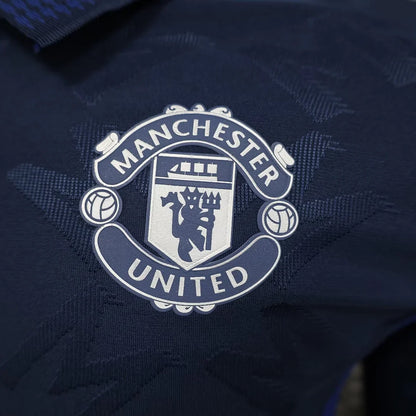 2024/2025 Long Sleeve Player Version Manchester United Away Football Shirt 1:1 Thai Quality