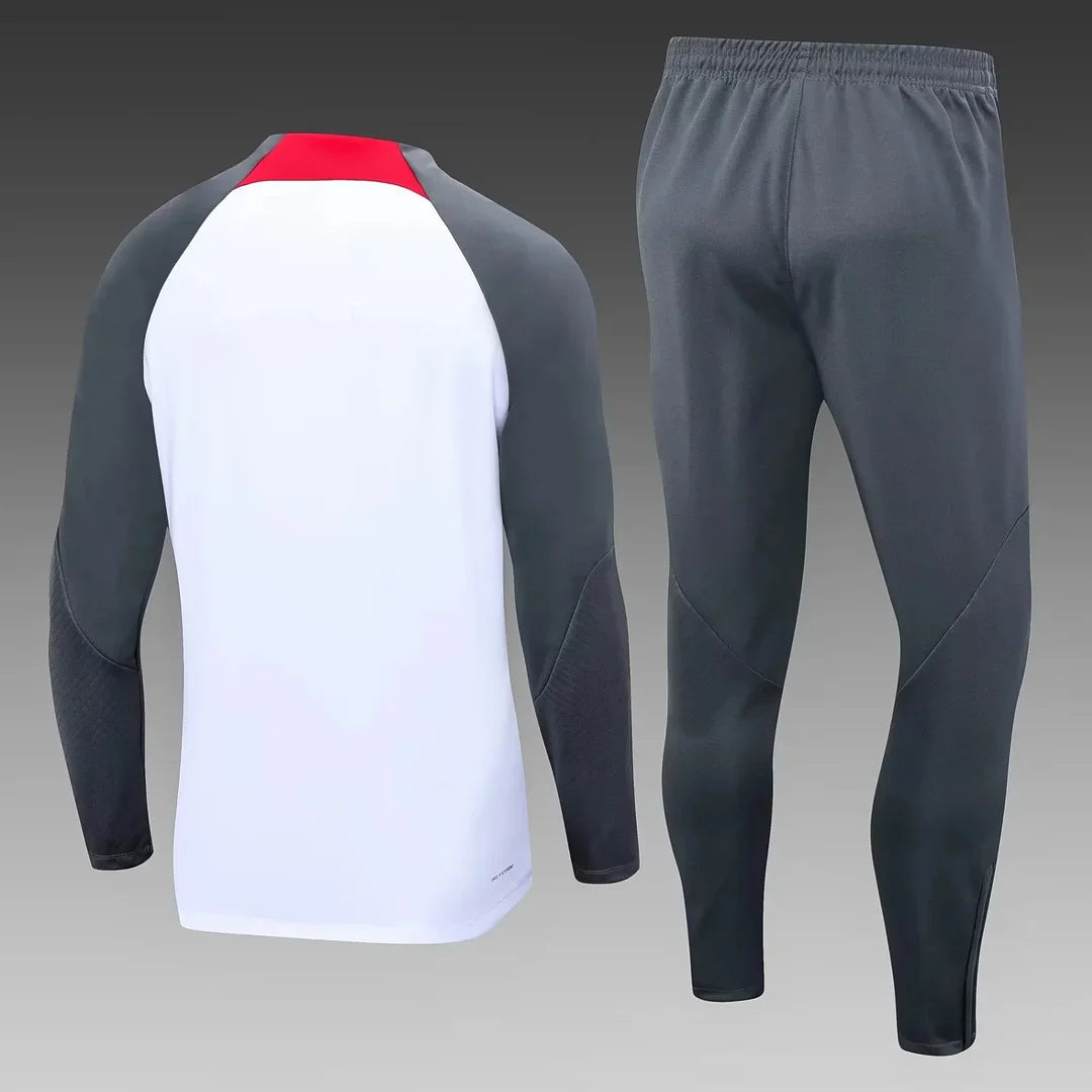 2023/2024 Liverpool Half-Pull Tracksuit Grey 1:1 Thai Quality